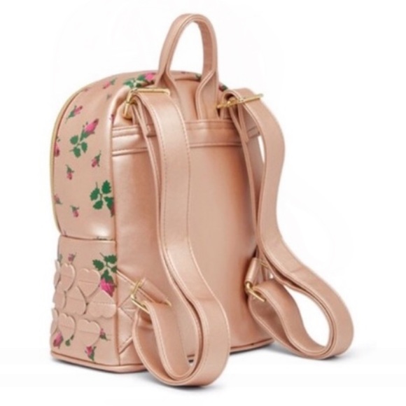 Betsey Johnson RoseBud Heart Backpack - Picture 4 of 5